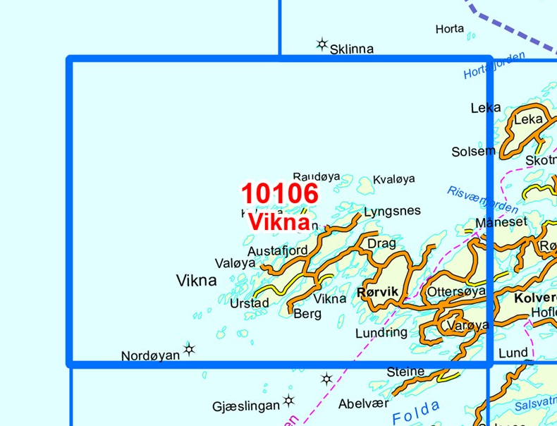 TOPO Wandelkaart 10106 - Vikna- Nord-Trøndelag - Nordeca AS