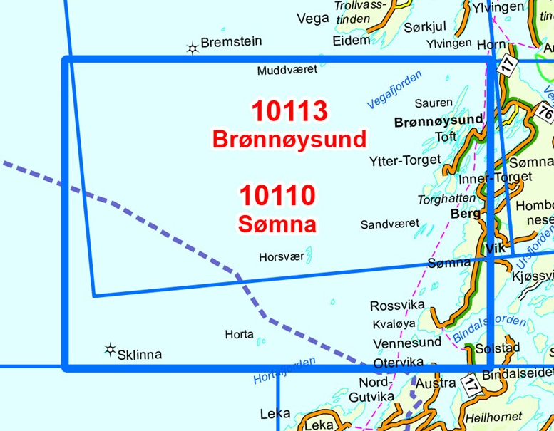 TOPO Wandelkaart 10110 - Somna- Nordland - Nordeca AS