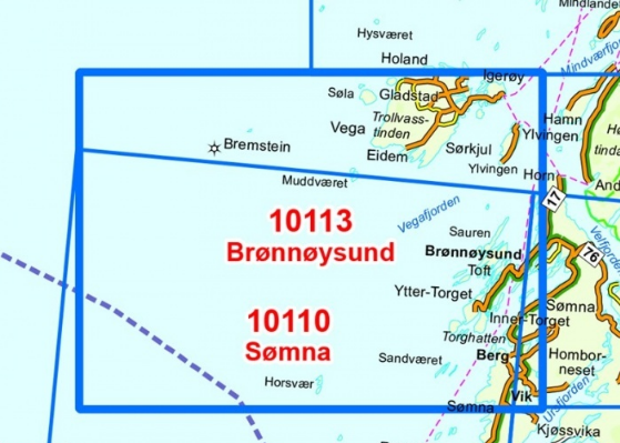 TOPO Wandelkaart 10113 - Bronnoysund- Nordland - Nordeca AS