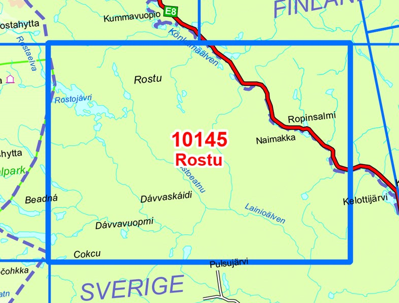 TOPO Wandelkaart 10145 - Rostu- Noord - Nordeca AS