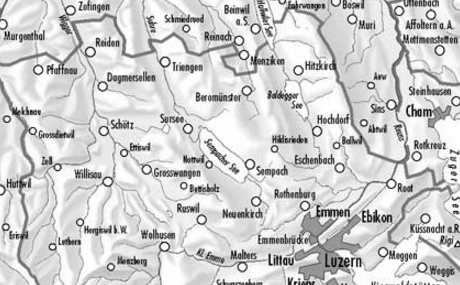 TOPO Wandelkaart 5022 - Willisau Sursee Luzern - Swisstopo