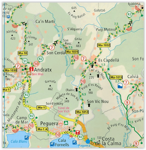 Fietskaart 152 - Mallorca Spanje - Publipress