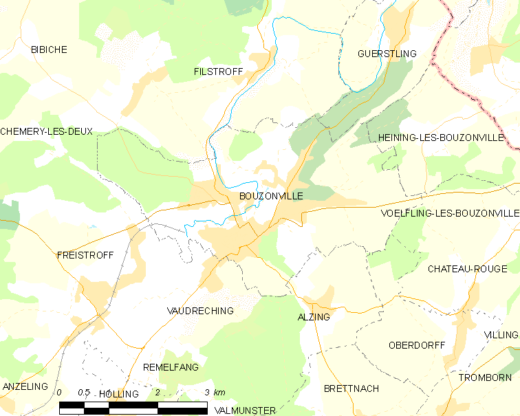 Wandelkaart 3512 SB - Bouzonville & Creutzwald - IGN