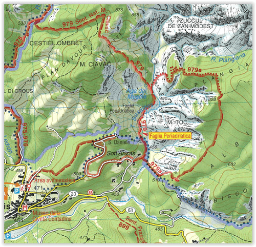 TOPO Wandelkaart - Dolomiti Friulane NP - Tabacco