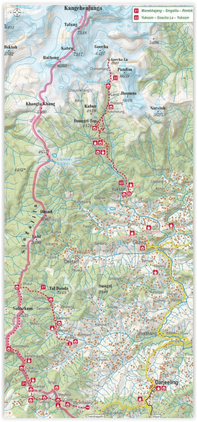 TOPO Wandelkaart - Indische Himalaya WP - TerraQuest