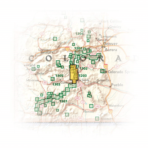 TOPO Wandelkaart 1203 - Colorado Trail & Collegiate Loop - Natgeo