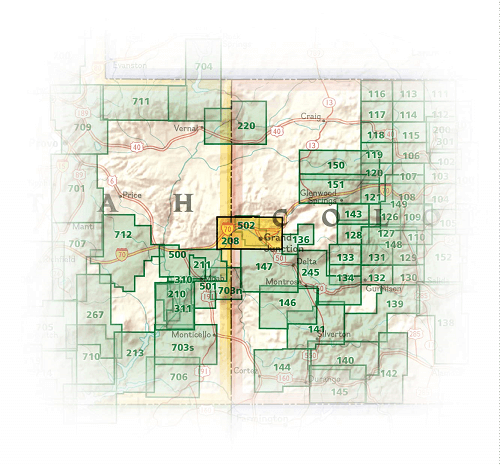 TOPO Wandelkaart 208 - Colorado National Monument - Natgeo