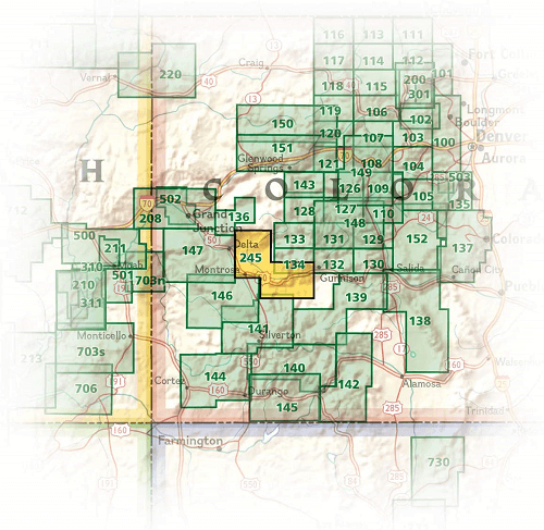 TOPO Wandelkaart 245 - Black Canyon of the Gunnison NP - Natgeo
