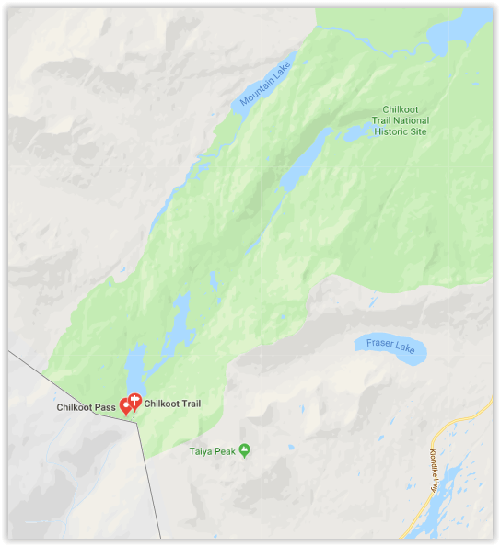 TOPO Wandelkaart 254 - Chilkoot Trail - Klondike Gold Rush