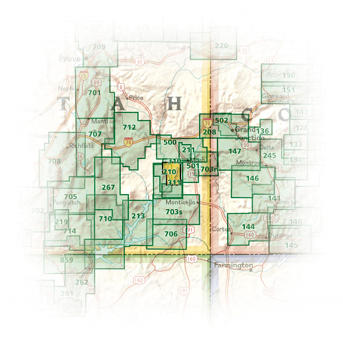 TOPO Wandelkaart 310 -Canyonlands NP - Island in the Sky District