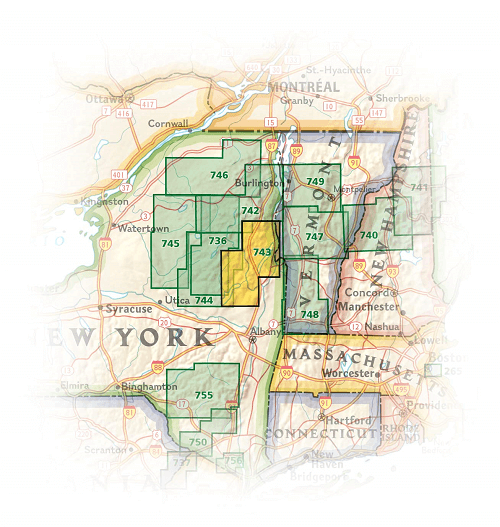 TOPO Wandelkaart 743 - Adirondack Park - Lake George - Natgeo
