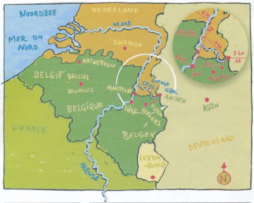 Wandelkaart - Via Gulia - Geuldalroute - NGIB