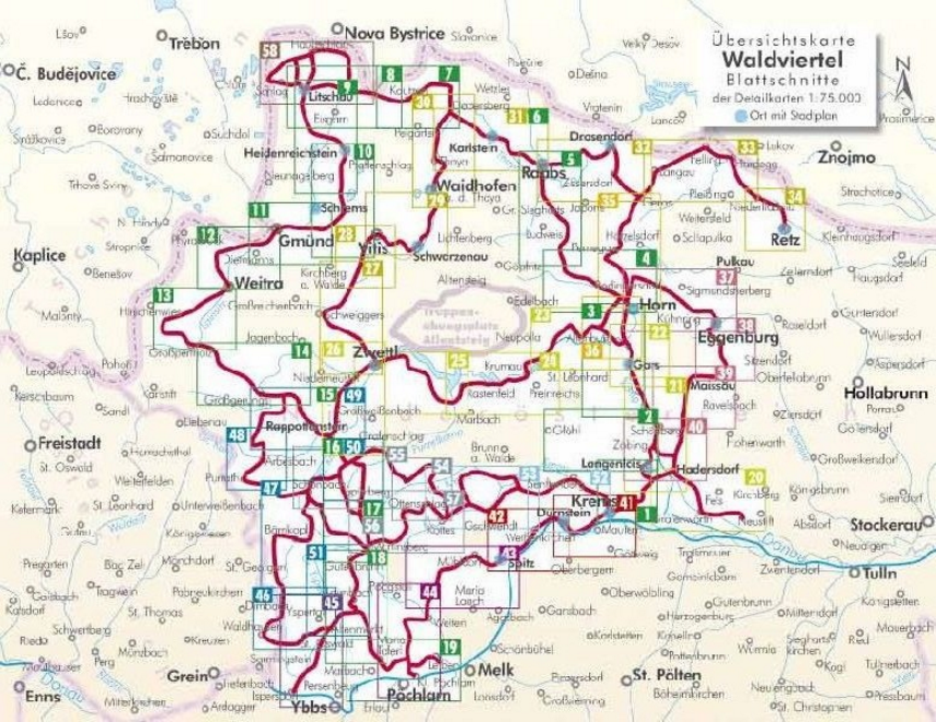 Fietsgids - Waldviertel Radatlas - Bikeline