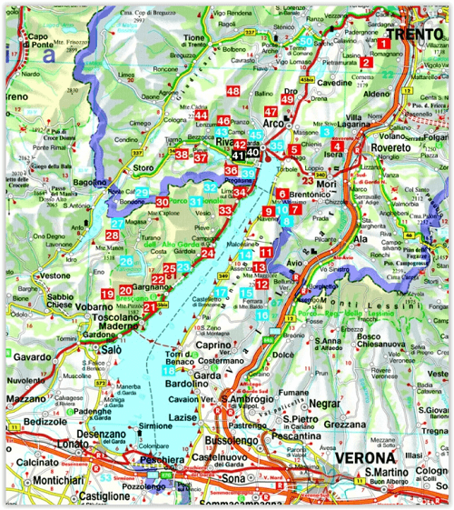 Wandelgids - Gardameer gebergte - Rother 