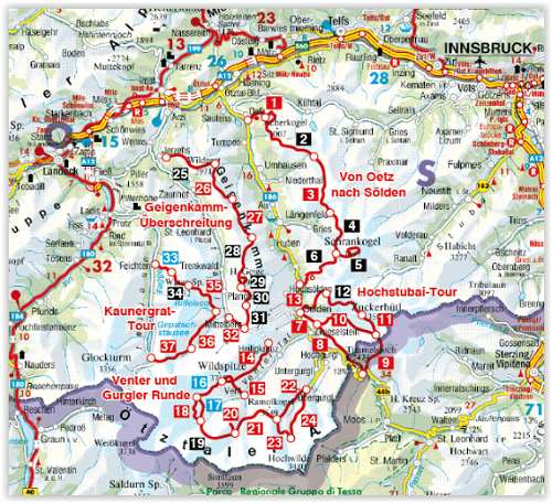 Wandelgids - Trekking im Otztal & Pitztal - Rother