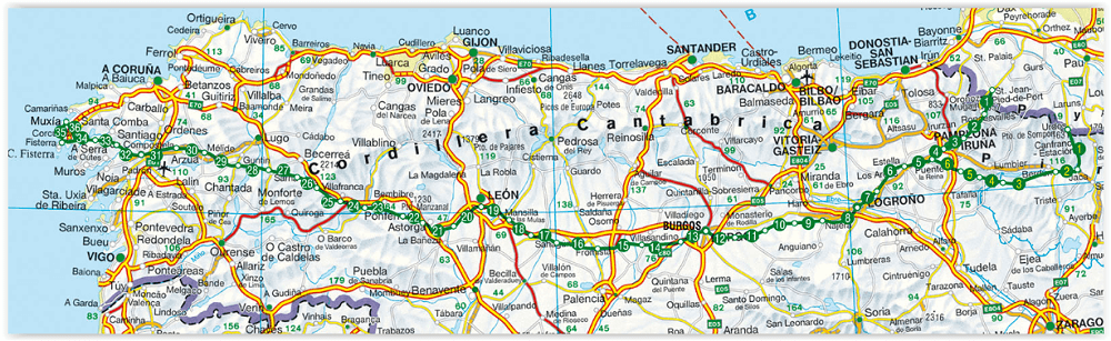 Wandelgids Camino de Santiago - Rother