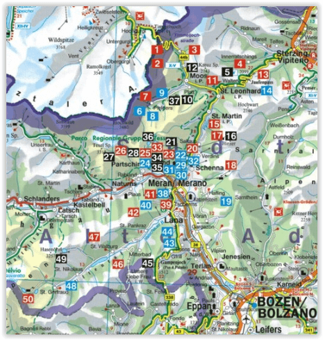 Wandelgids Meran- Passeiertal & Texelgruppe - Rother 