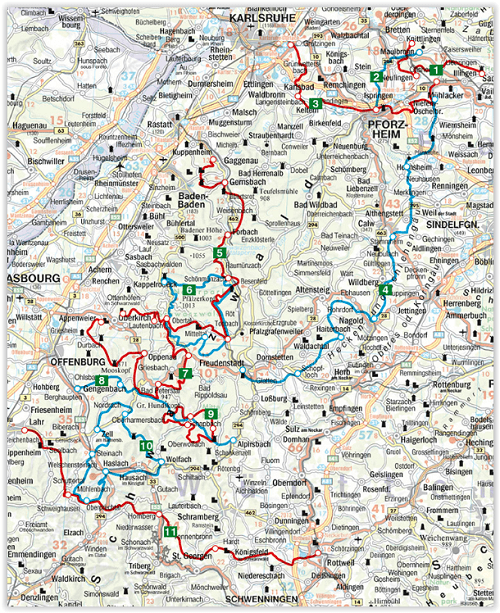 Wandelgids Schwarzwald - 11T - Rother
