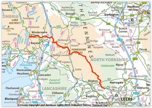 Wandelgids The Dales Way  - Rucksack Readers 