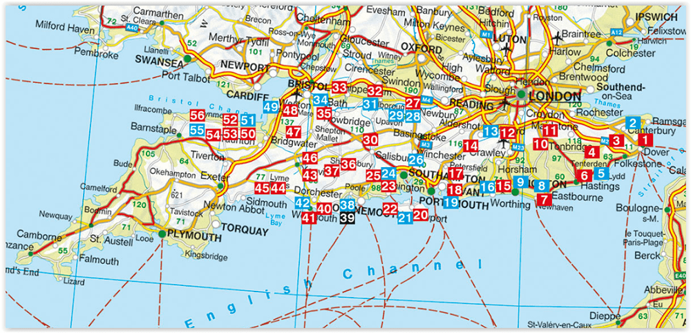 Wandelgids Zuid England- Dover & London - Rother