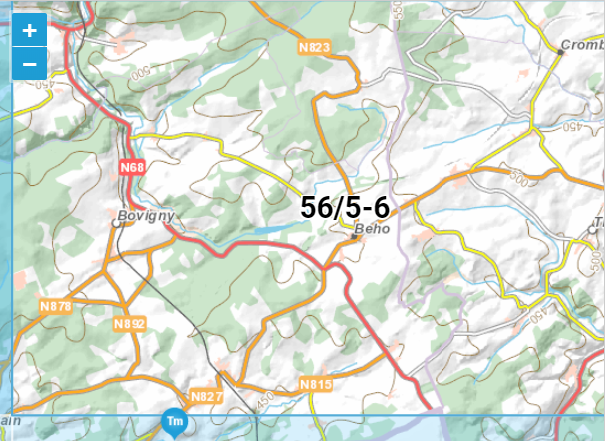 TOPO Wandelkaart 56/5-6 - Gouvy - NGIB