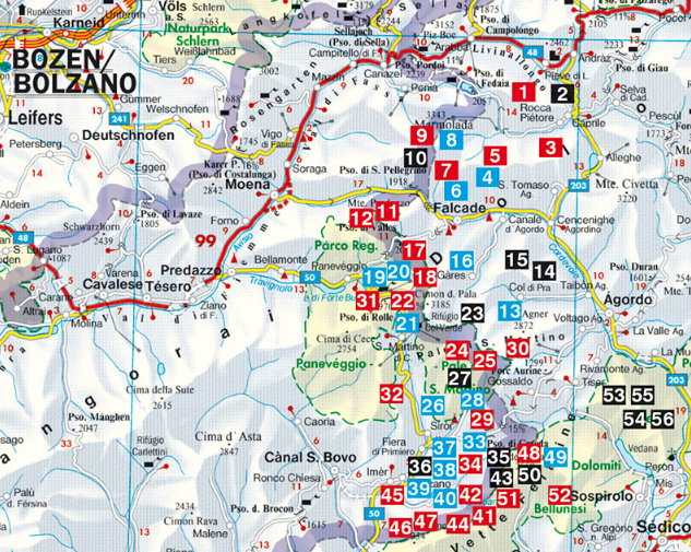 Wandelgids Dolomiten 8- Südwestliche Dolomiten - Rother