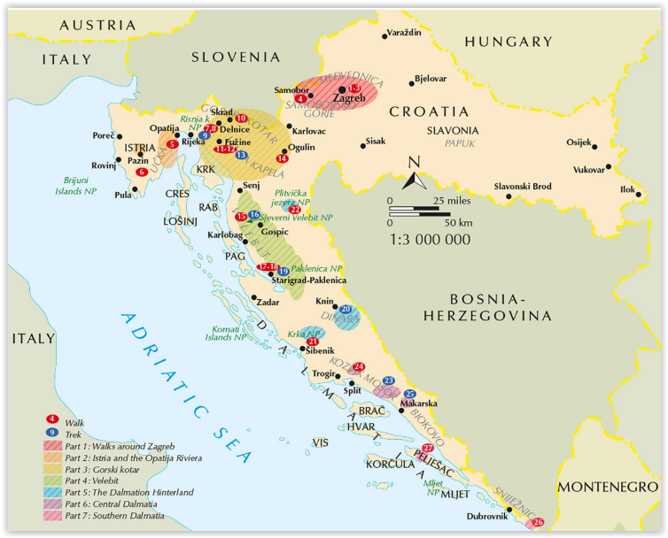 Wandelgids - Croatia walking guide (9781852847692) Cicerone