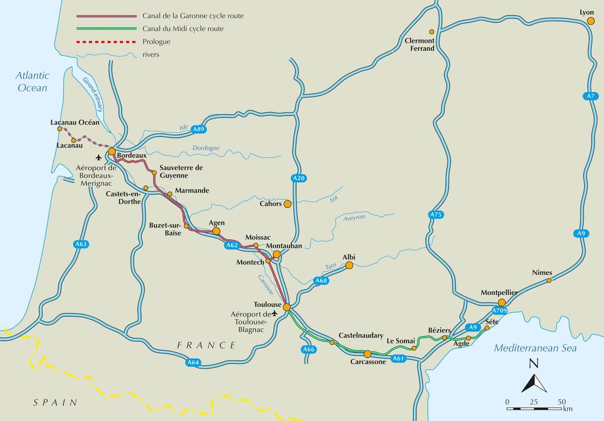 Fietsgids - Cycling the Canal de Garonne (9781852847838) Cicerone