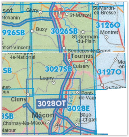 Wandelkaart 3127 SB - Cuiseaux & Montpont-en-Bresse - IGN