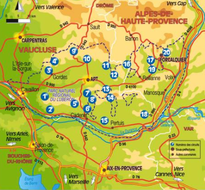 Wandelgids - Luberon à pied (9782844664426) Chamina