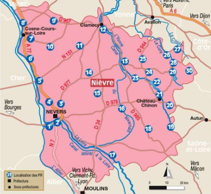Wandelgids - Nièvre 30 balades à pied (9782844664518) Chamina