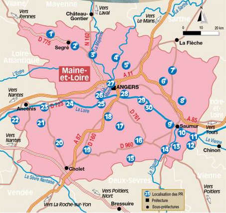 Wandelgids - Maine-et-Loire - 30 balades à pied - Chamina