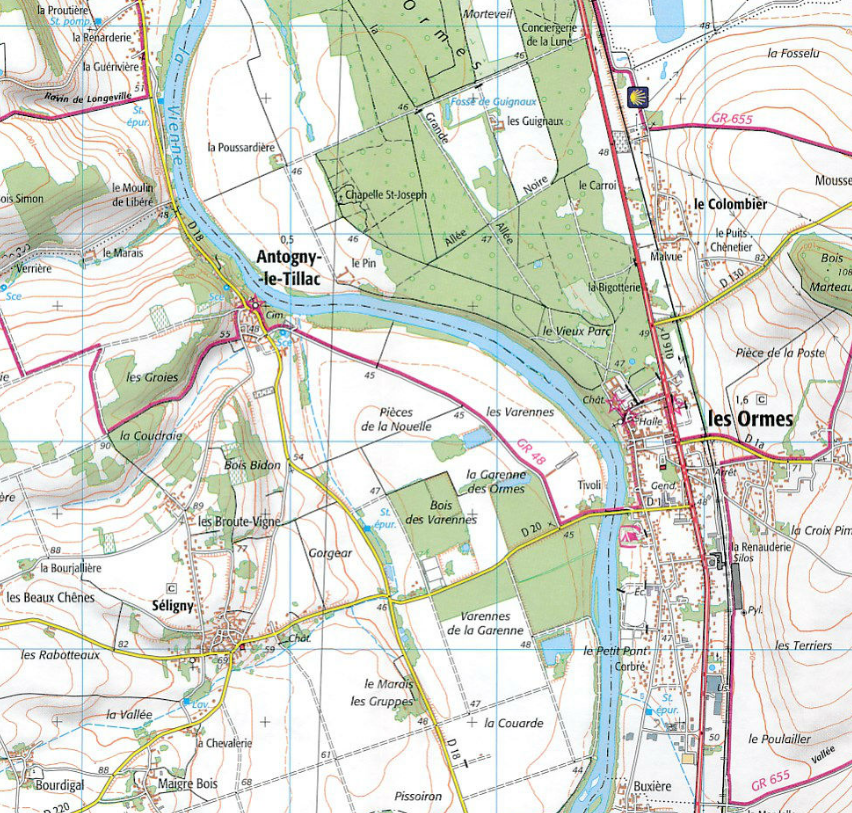 Wandelkaart 2732 SB - Ambert - IGN