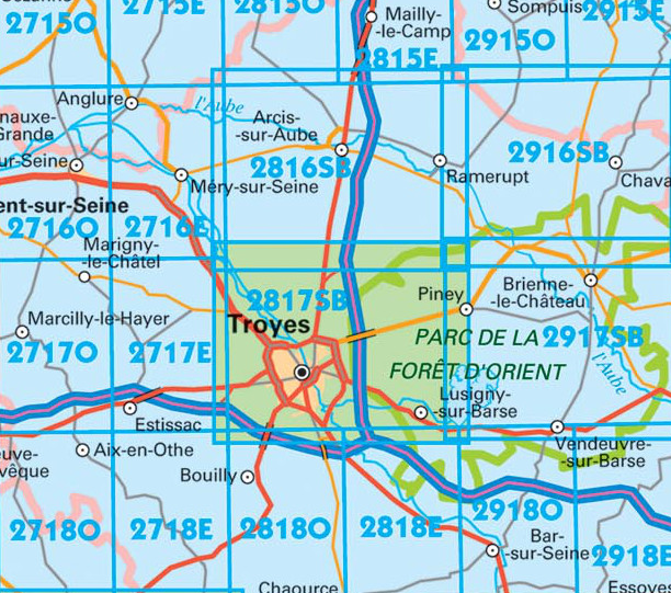 Wandelkaart 3115 SB - Bar-le-Duc - IGN