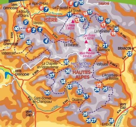 Wandelgids - Ecrins 40 plus beaux lacs à pied - Ed. Chamina