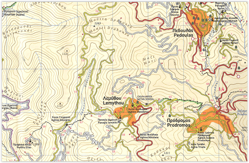 Klimkaart 503 - Marathasa Vallei- Cyprus - Terrain Editions