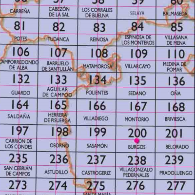 3 - CNIG - Topografische MTN25 - Cantabrië, Palencia & Burgos (provincies) Spanje