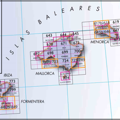 31 - CNIG - Topografische MTN25 - Balearen (provincies) Spanje