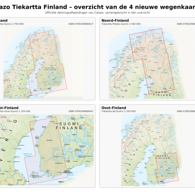 Calazo Routekaarten, Tiekartta Finland - Calazo Förlang