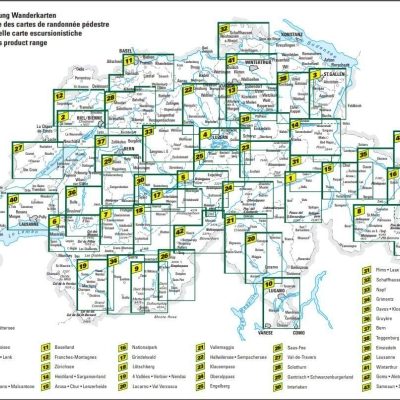 Hallwag Kümmerly - Gebiedsgerichte Wanderkarte 1 - 43
