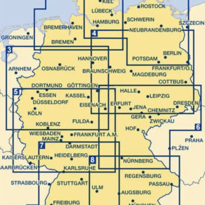 Hallwag Kümmerly - Regionalkarte Duitsland 1 > 8