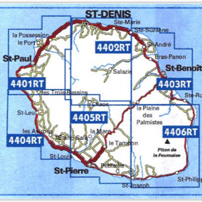 IGN TOP25 Wandelkaarten La Réunion