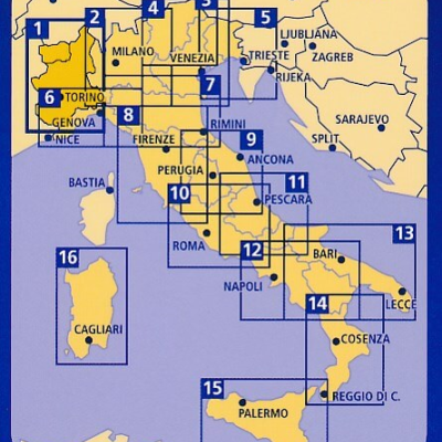 Kümmerly+Frey Wegenkaarten Italië 1 > 16