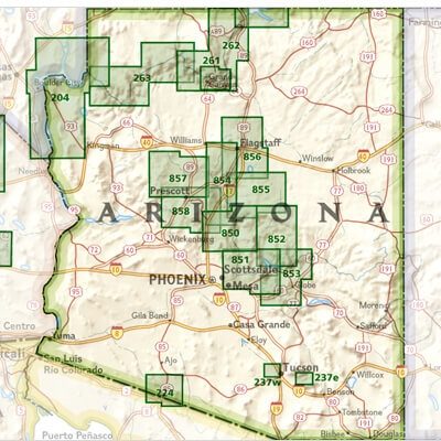 NAT GEO Arizona trail maps