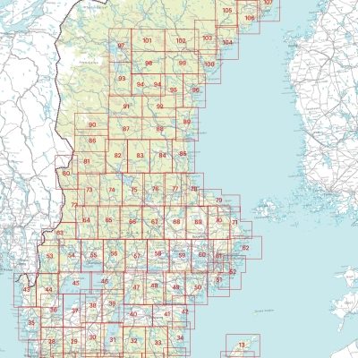 Norstedts Wandelkaarten overzicht 1:50.000 - 1>116