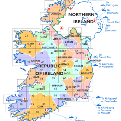 OSI Ireland Topo Wandelkaarten Discovery Series