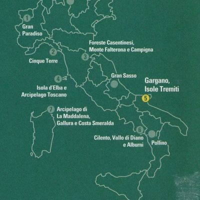 Overzicht Wandelkaarten TCI Editore 1 tot 7
