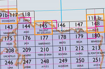 05 - CNIG - Topografische MTN25 - Huesca, Zaragosa (provincies) Spanje