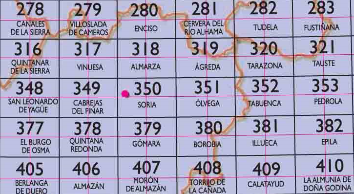 10 - CNIG - Topografische MTN25 - La Rioja, Soria, Zaragosa, Burgos, (provincies) Spanje