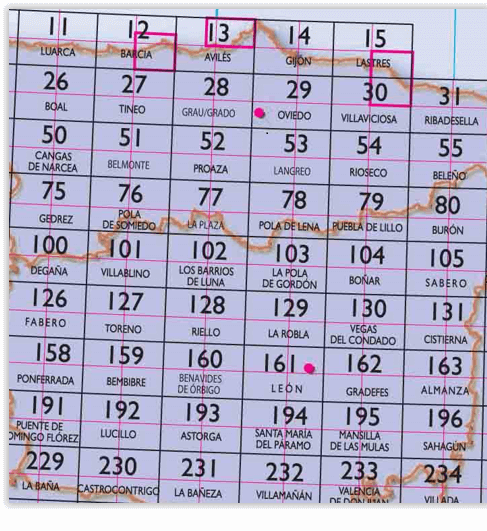 2 - CNIG - Topografische MTN25 - Asturias & Léon (provincies) Spanje